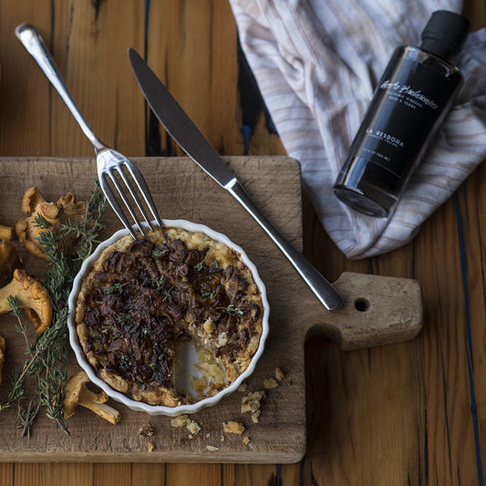 A hearty mushroom-balsamic tart for winter